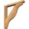 Ekena Millwork Funston Block Rough Sawn Bracket w/ Offset Brace, Western Red Cedar, 4"W x 28"D x 28"H BKT0402X28X28FST05RWR - alternate 1